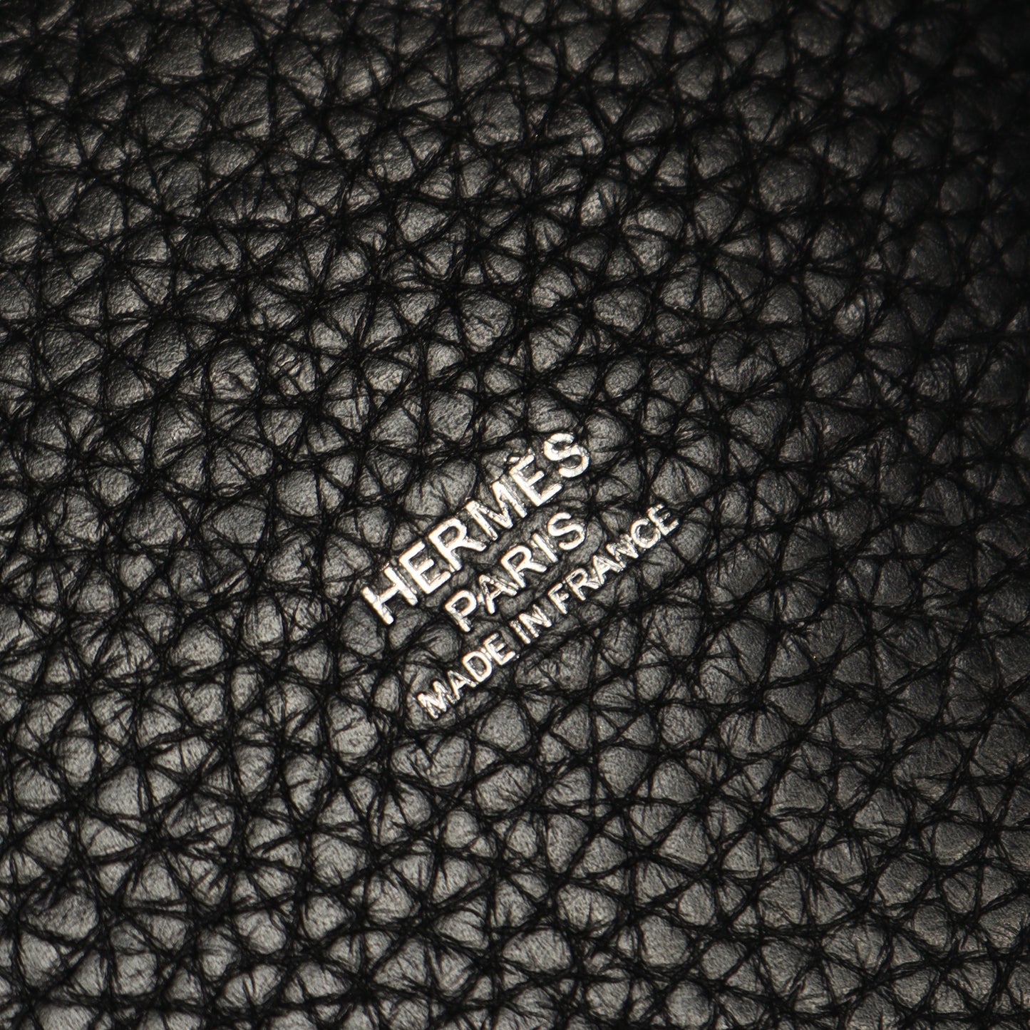 ピコタンロックPM ハンドバッグ トリヨンクレマンス ブラック シルバー金具 □Q刻印 エルメス バッグ HERMES