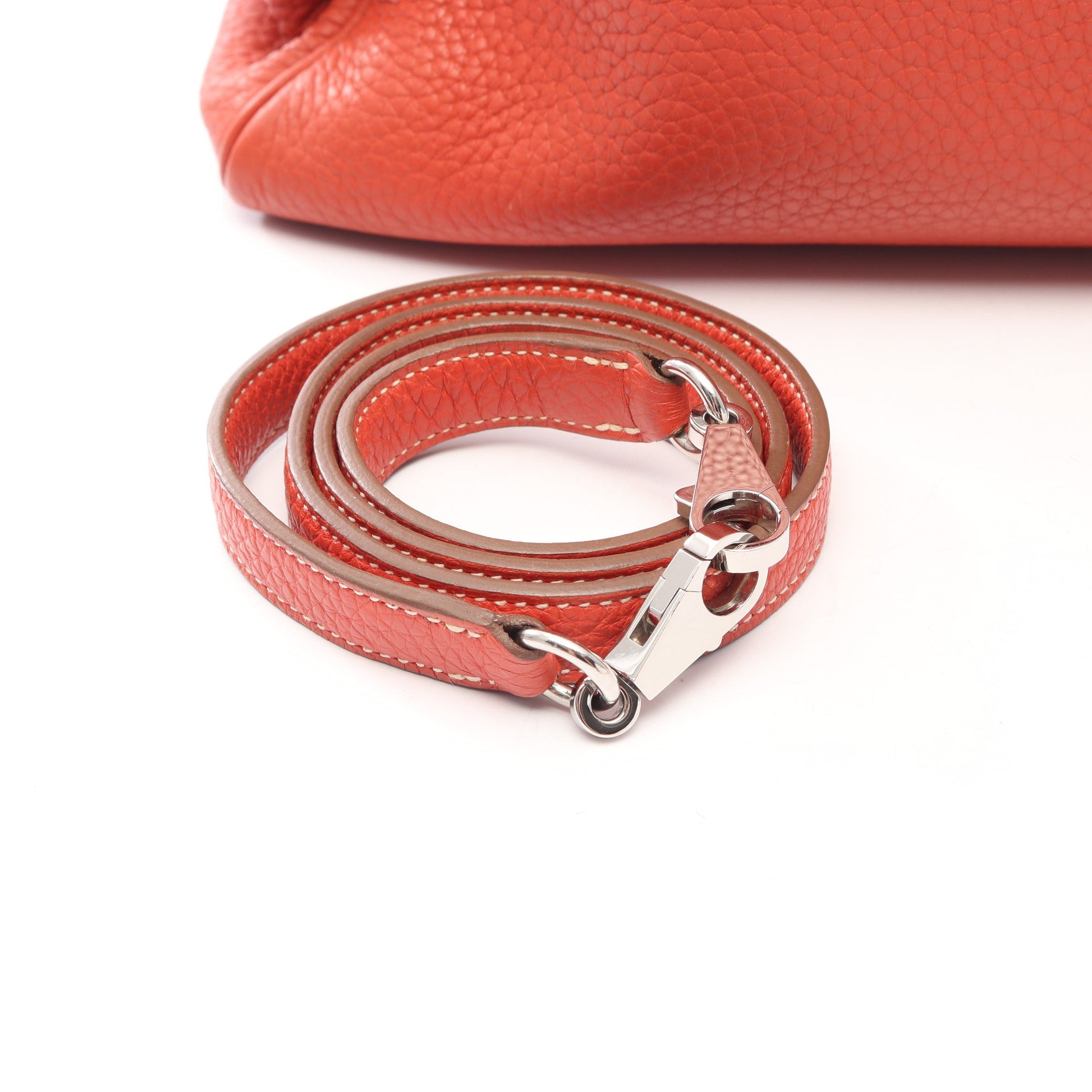 ケリー35 2WAY 内縫い ハンドバッグ トリヨンクレマンス ピンク シルバー金具 □N刻印 エルメス バッグ HERMES