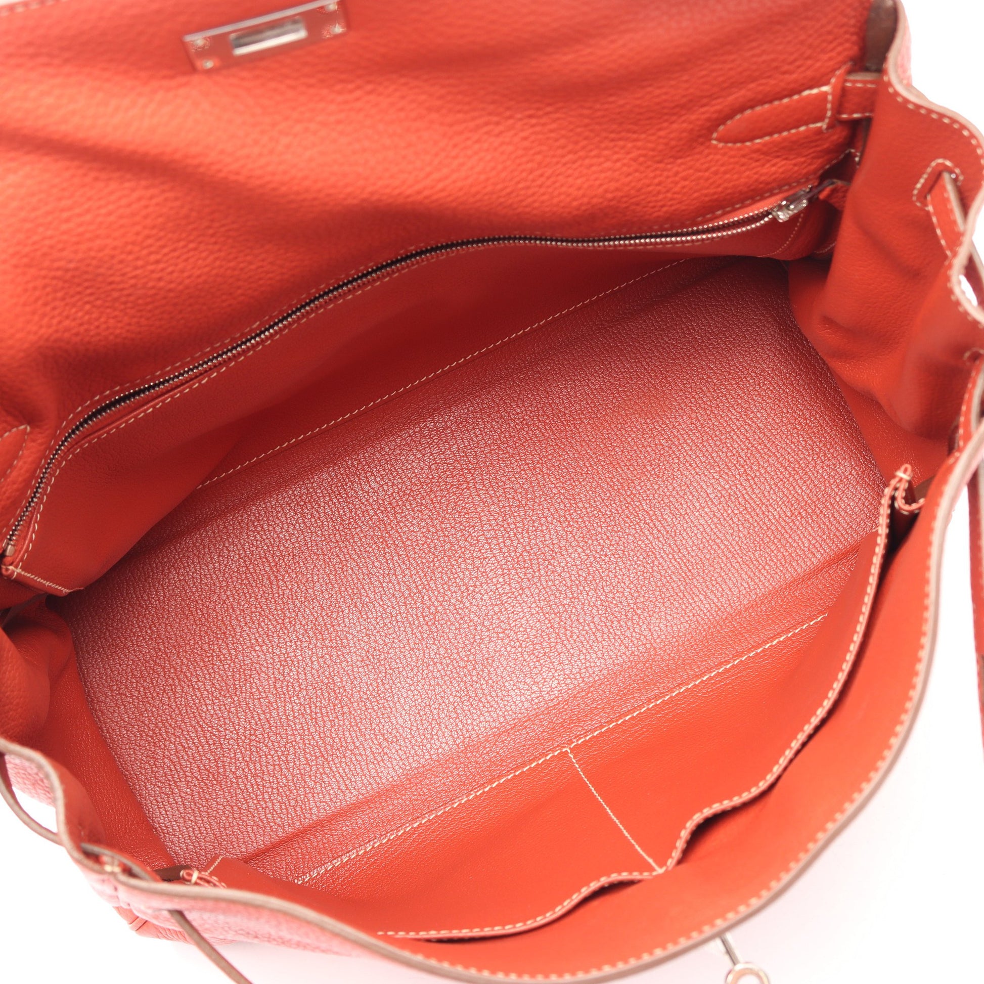 ケリー35 2WAY 内縫い ハンドバッグ トリヨンクレマンス ピンク シルバー金具 □N刻印 エルメス バッグ HERMES
