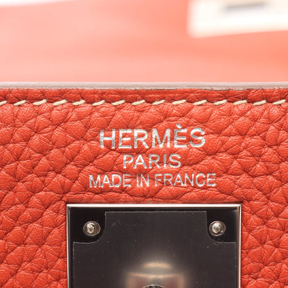 ケリー35 2WAY 内縫い ハンドバッグ トリヨンクレマンス ピンク シルバー金具 □N刻印 エルメス バッグ HERMES