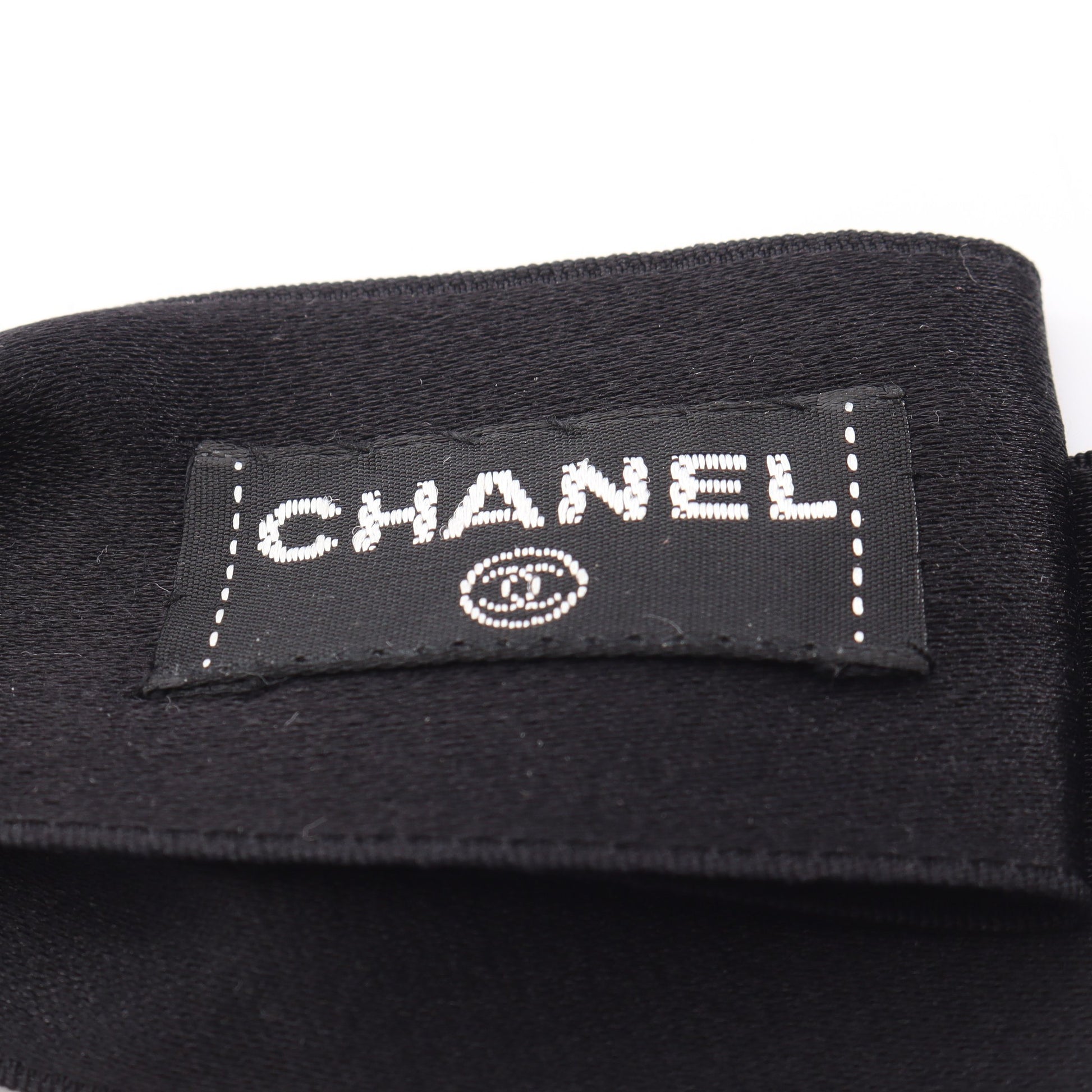 リボン メダリオン ブローチ ファブリック GP ブラック ゴールド シャネル アクセサリー CHANEL