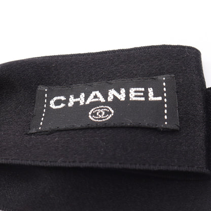 リボン メダリオン ブローチ ファブリック GP ブラック ゴールド シャネル アクセサリー CHANEL