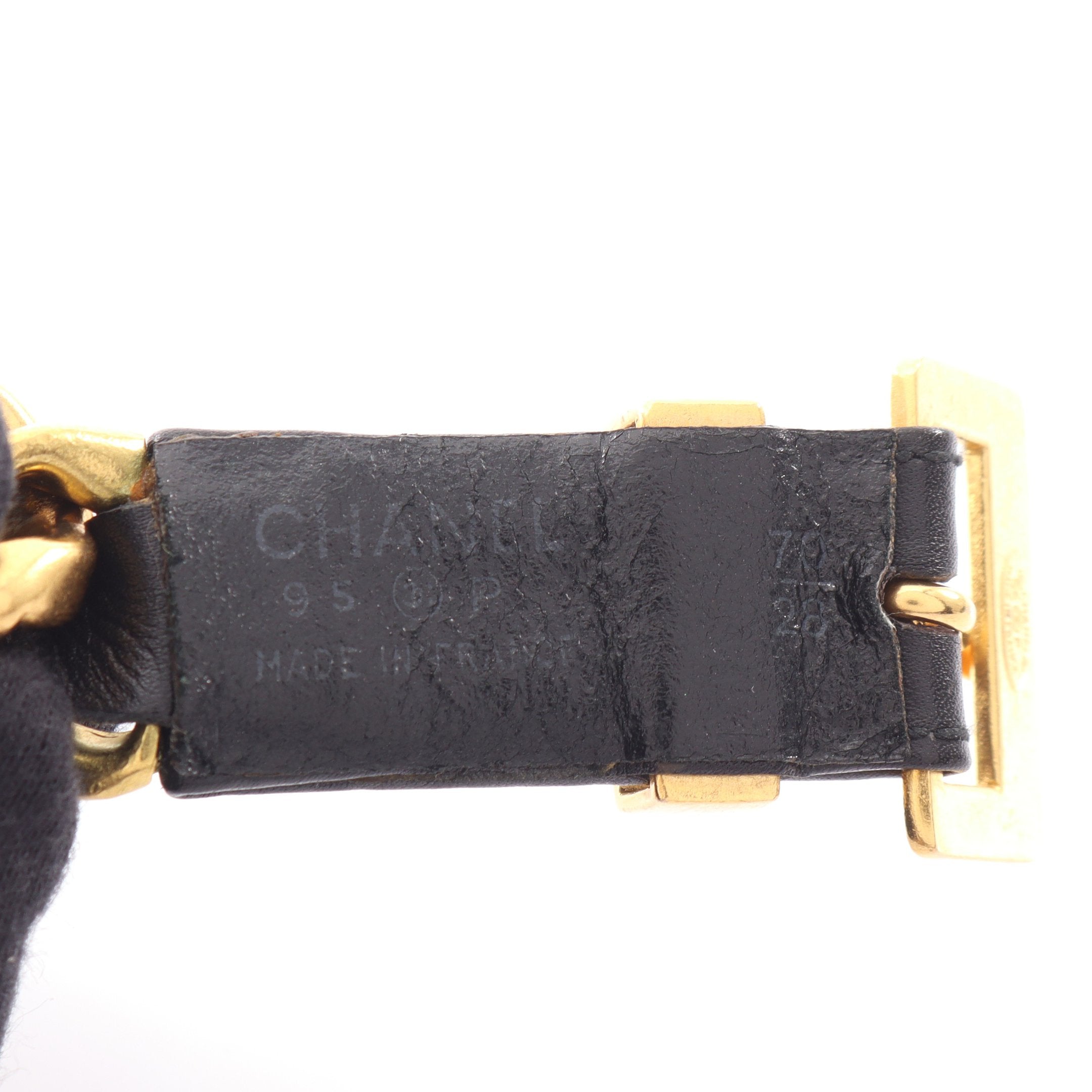 チェーン ベルト GP レザー ゴールド ブラック 95P シャネル – RECLO