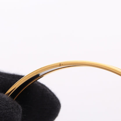 エマイユPM バングル GP 七宝 ゴールド ブラック エルメス アクセサリー HERMES