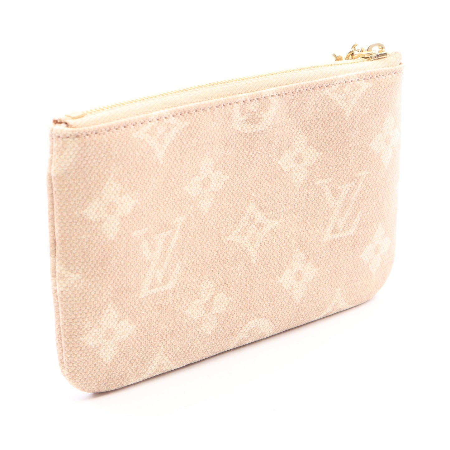 ポシェット クレS ミャオグラム キーリング付き ポーチ キャンバス ベージュ ルイヴィトン 財布・小物 LOUIS VUITTON