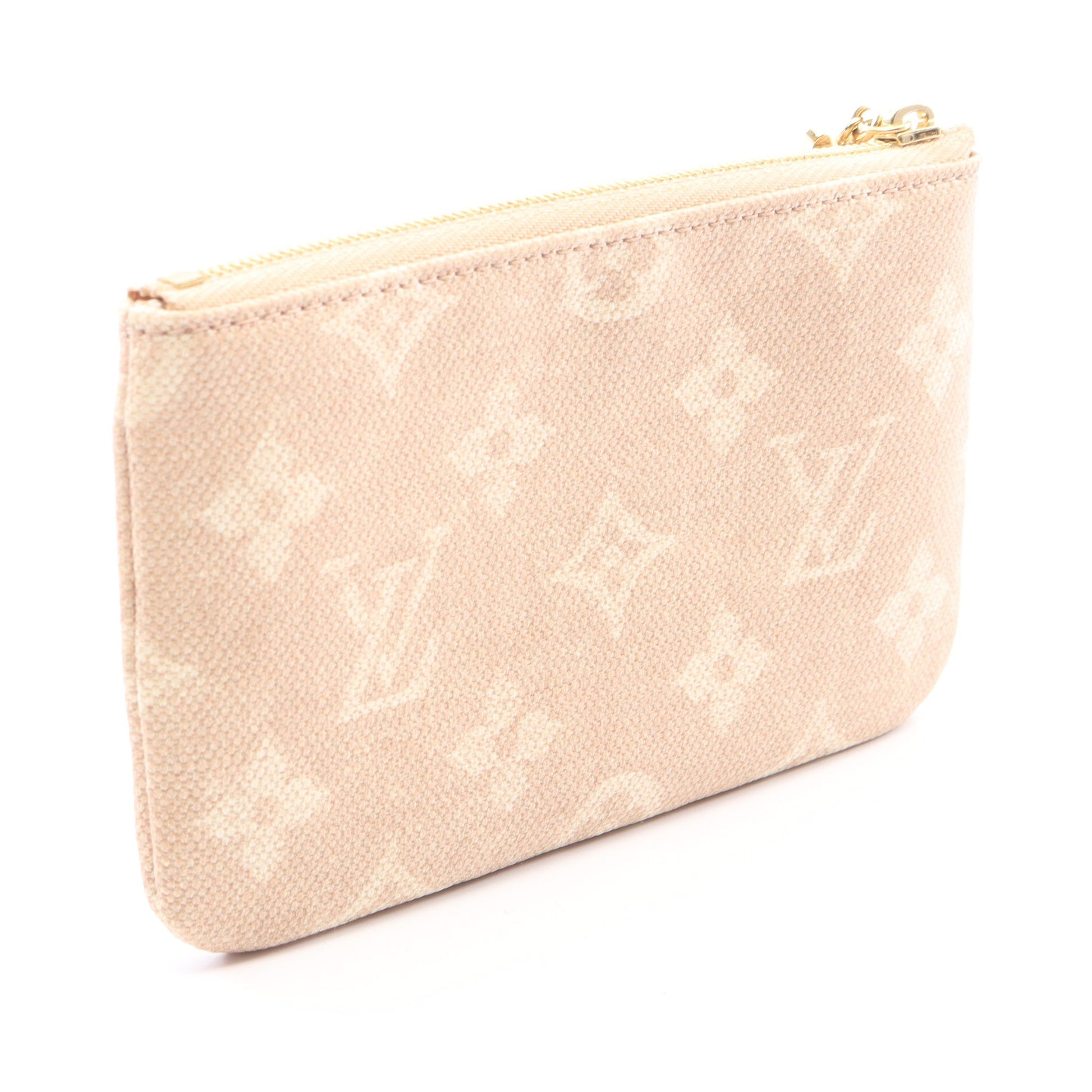 ポシェット クレS ミャオグラム キーリング付き ポーチ キャンバス ベージュ ルイヴィトン 財布・小物 LOUIS VUITTON