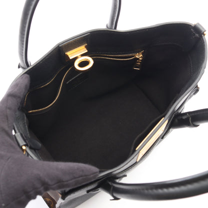 オンマイサイド PM モノグラム ノワール 2WAY ハンドバッグ レザー PVC ブラック ブラウン ルイヴィトン