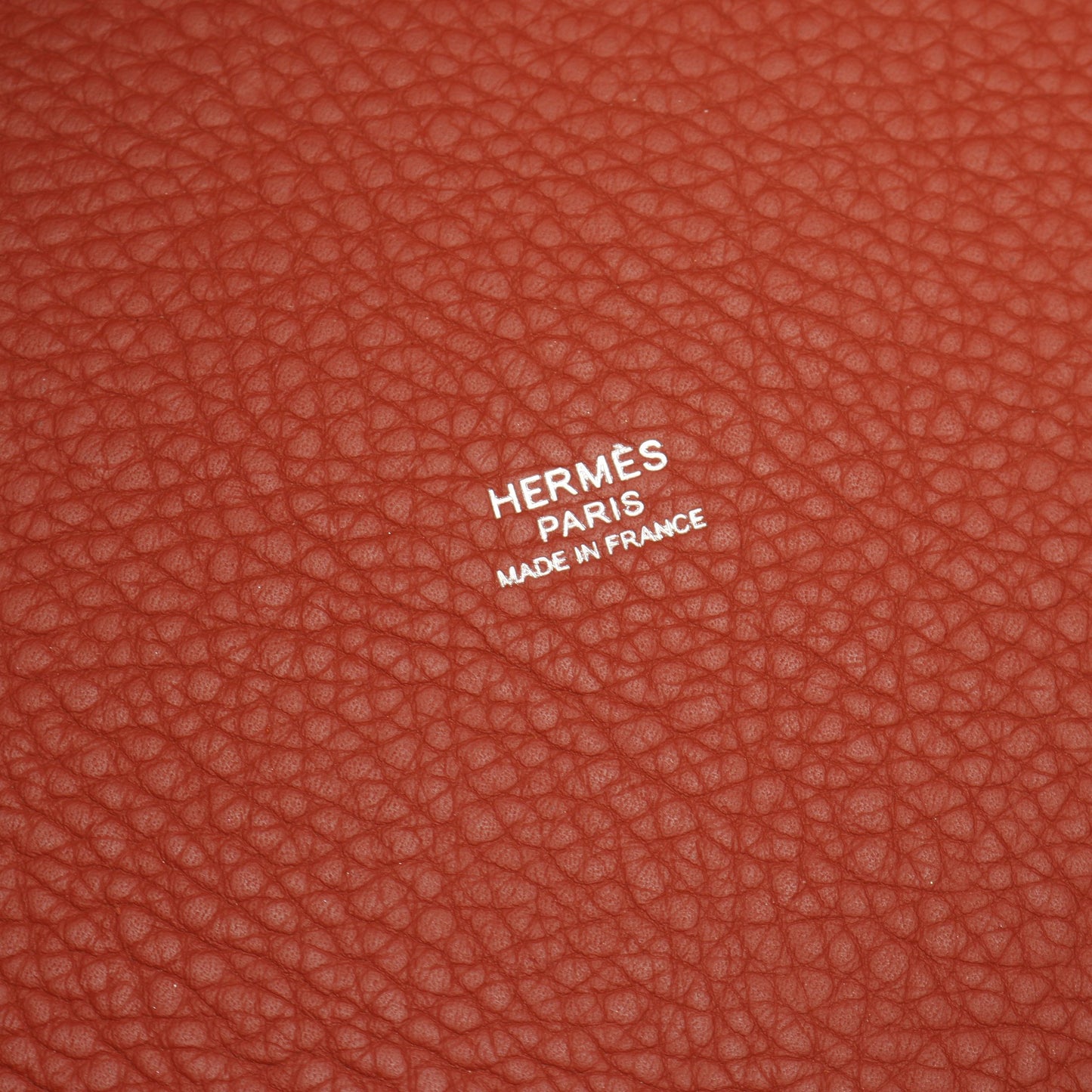 ピコタンロックPM ブリック ハンドバッグ トリヨンクレマンス ブラウン シルバー金具 □R刻印 エルメス バッグ HERMES