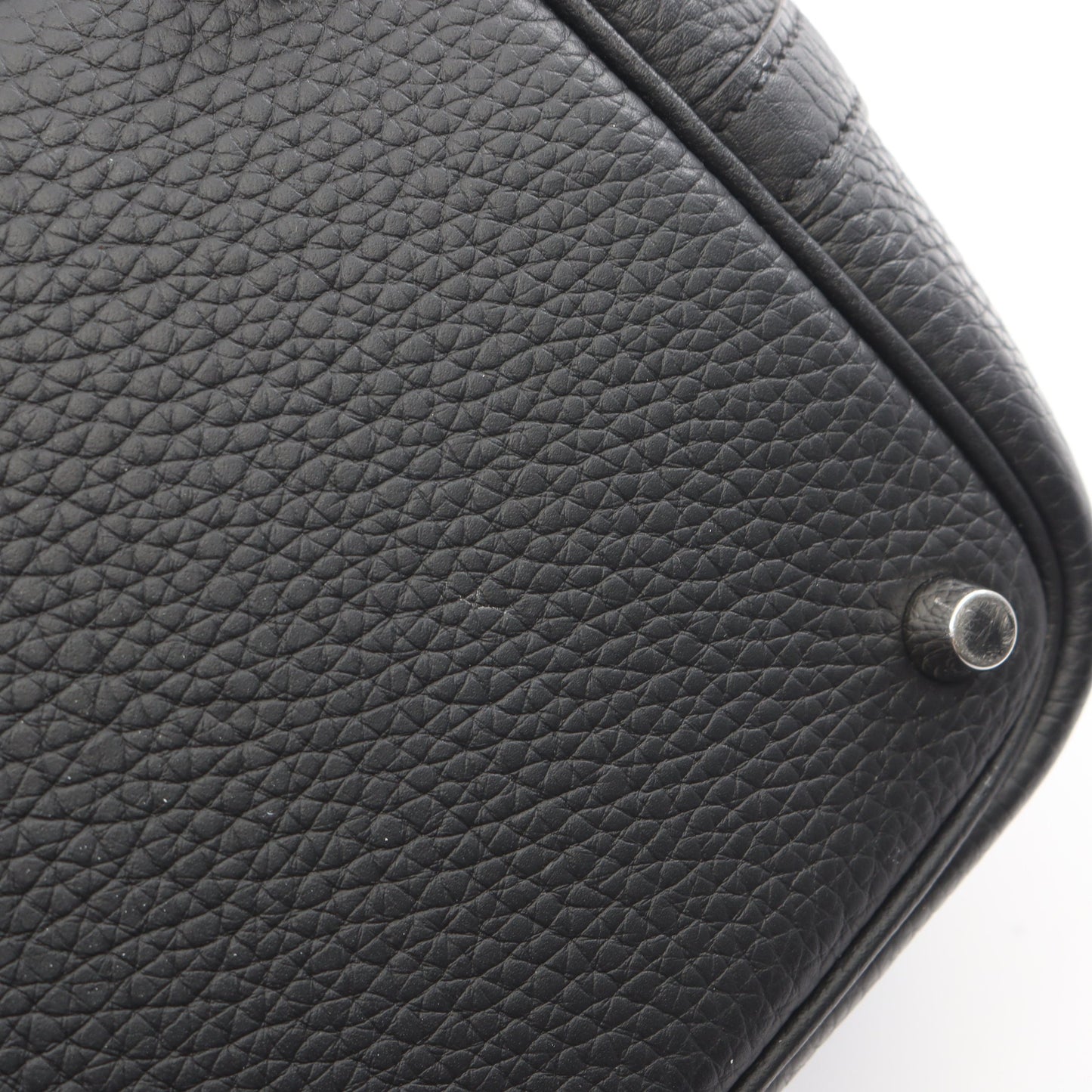ピコタンロックPM ハンドバッグ トリヨンクレマンス ブラック シルバー金具 K刻印 エルメス