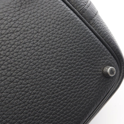 ピコタンロックPM ハンドバッグ トリヨンクレマンス ブラック シルバー金具 K刻印 エルメス