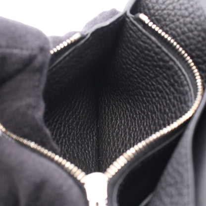 ドゴン コンパクト 二つ折り財布 トゴ ブラック シルバー金具 B刻印 エルメス
