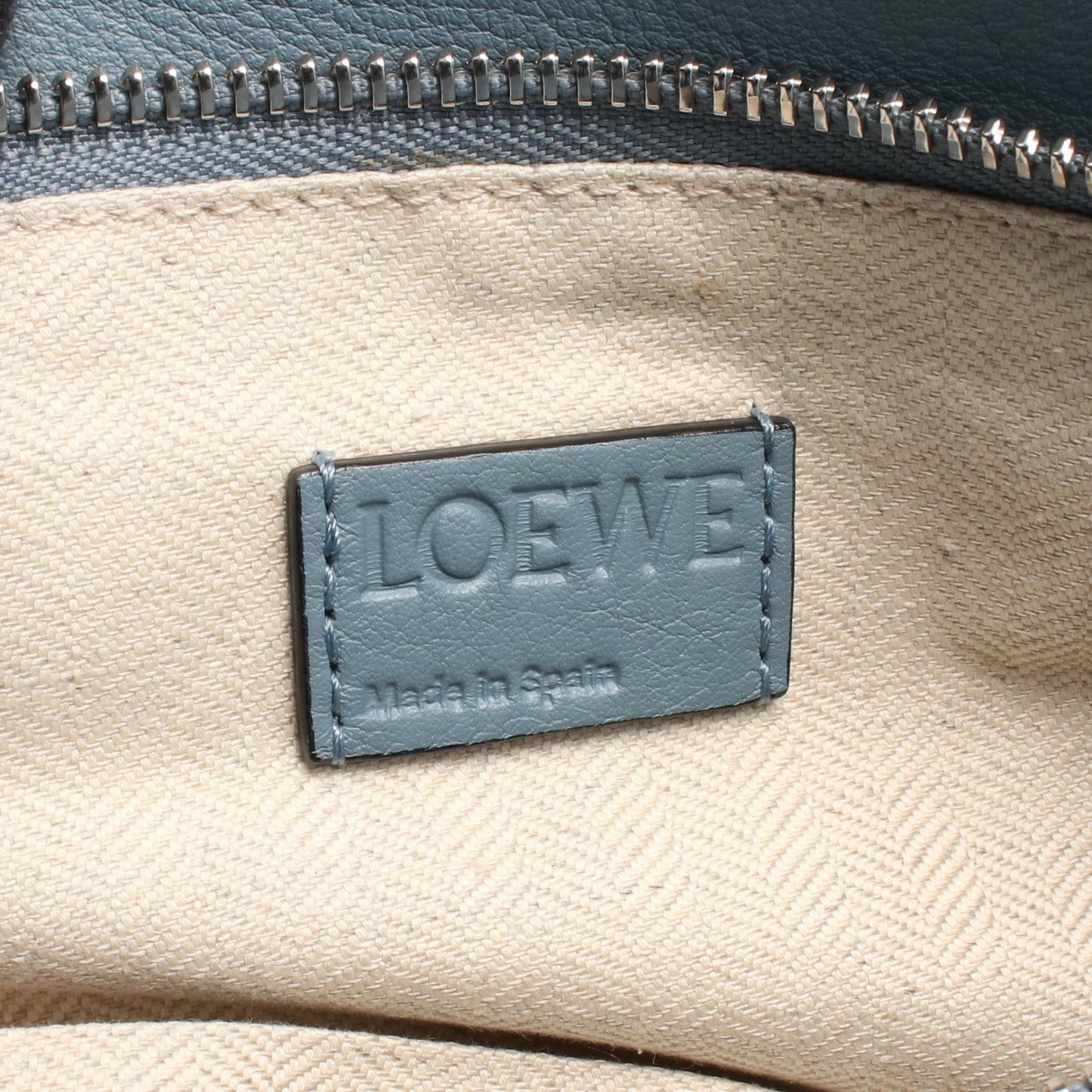 パズルバッグ ミディアム 2WAY ハンドバッグ レザー ブルー ロエベ バッグ LOEWE