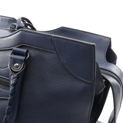 NEO CLASSIC LARGE ネオ クラシック シティ ラージ ショルダーバッグ トートバッグ レザー ネイビー バレンシアガ