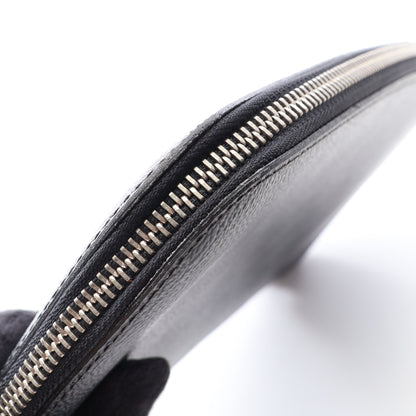 アトール ダミエグラフィット オーガナイザー ラウンドファスナー長財布 PVC レザー ブラック ルイヴィトン
