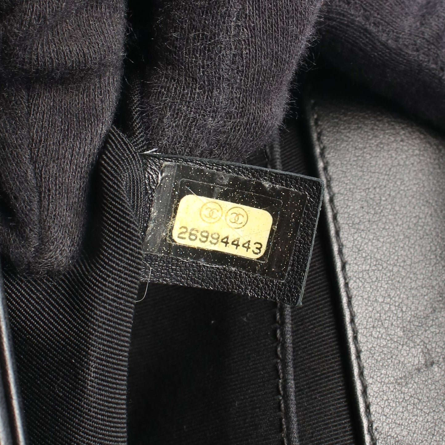 ボーイシャネル チェーンショルダーバッグ ラムスキン ブラック シルバー金具 シャネル