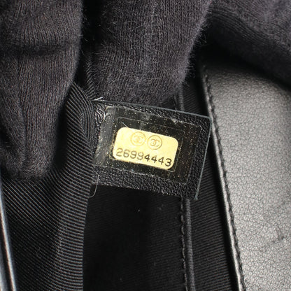 ボーイシャネル チェーンショルダーバッグ ラムスキン ブラック シルバー金具 シャネル