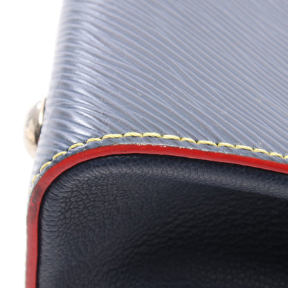 ツイスト トート エピ アンディゴブルー 2WAY ハンドバッグ トートバッグ レザー ネイビー レッド ルイヴィトン バッグ LOUIS VUITTON