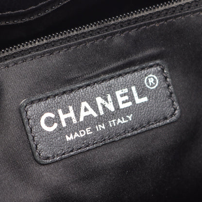 マトラッセ グランドショッピング GST チェーンショルダーバッグ チェーントートバッグ キャビアスキン ブラック シルバー金具 シャネル