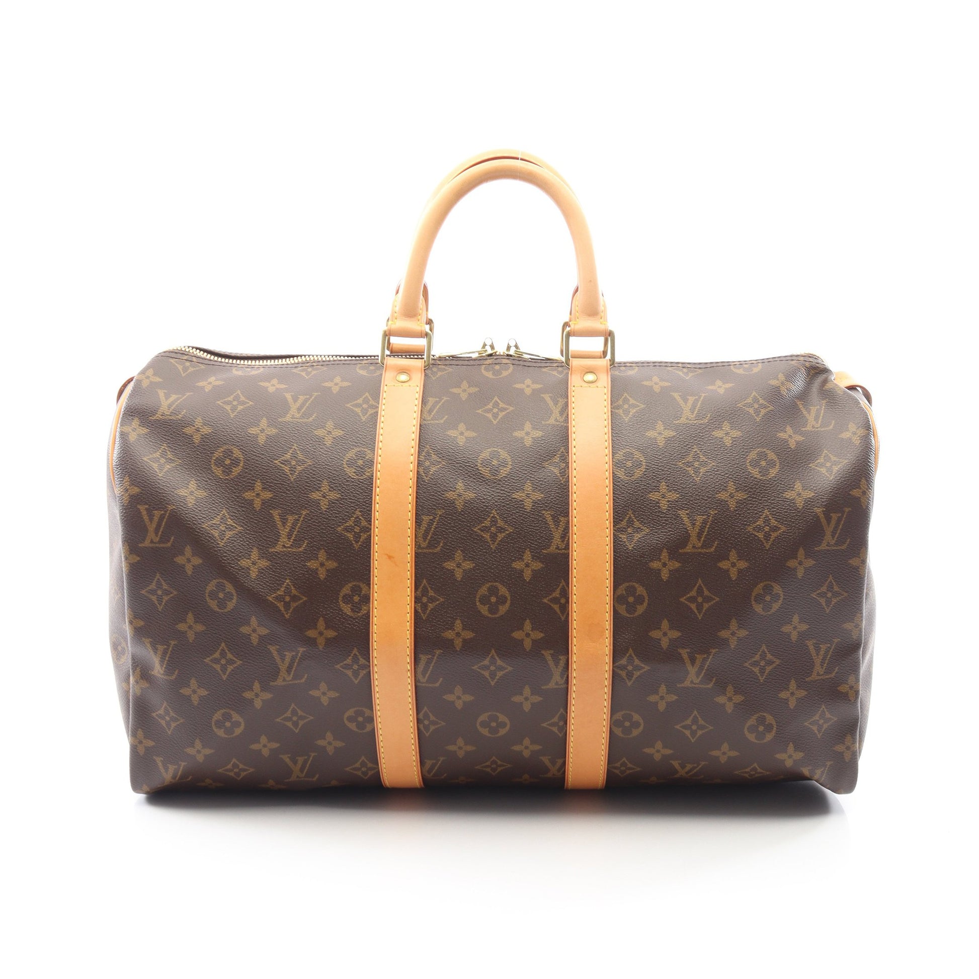 キーポル45 モノグラム ボストンバッグ PVC レザー ブラウン ルイヴィトン バッグ LOUIS VUITTON