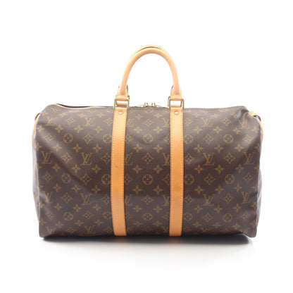 キーポル45 モノグラム ボストンバッグ PVC レザー ブラウン ルイヴィトン バッグ LOUIS VUITTON