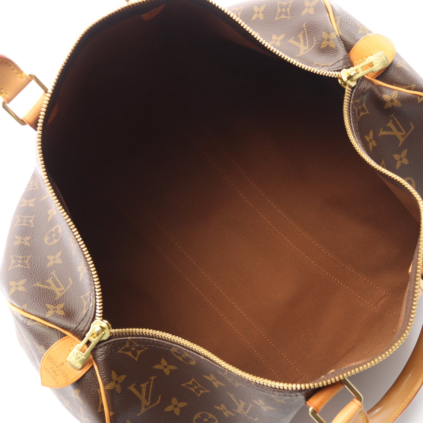 キーポル45 モノグラム ボストンバッグ PVC レザー ブラウン ルイヴィトン バッグ LOUIS VUITTON