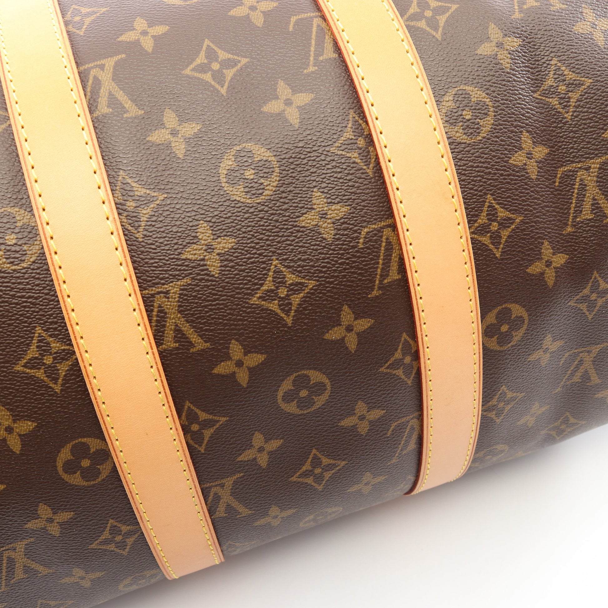 キーポル45 モノグラム ボストンバッグ PVC レザー ブラウン ルイヴィトン バッグ LOUIS VUITTON