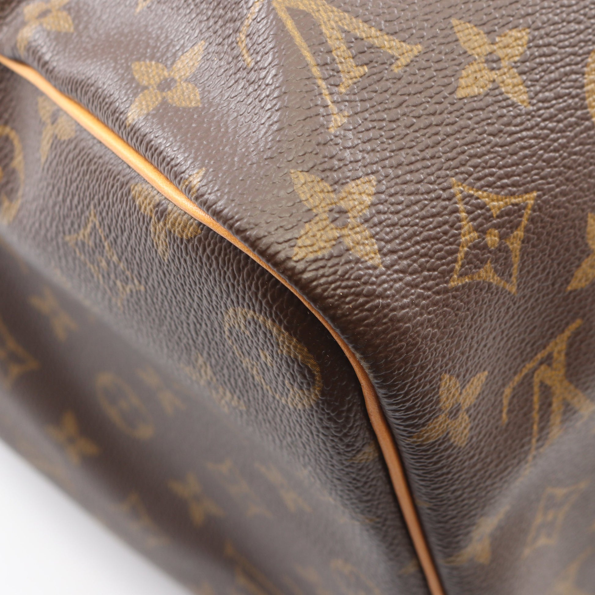 キーポル45 モノグラム ボストンバッグ PVC レザー ブラウン ルイヴィトン バッグ LOUIS VUITTON