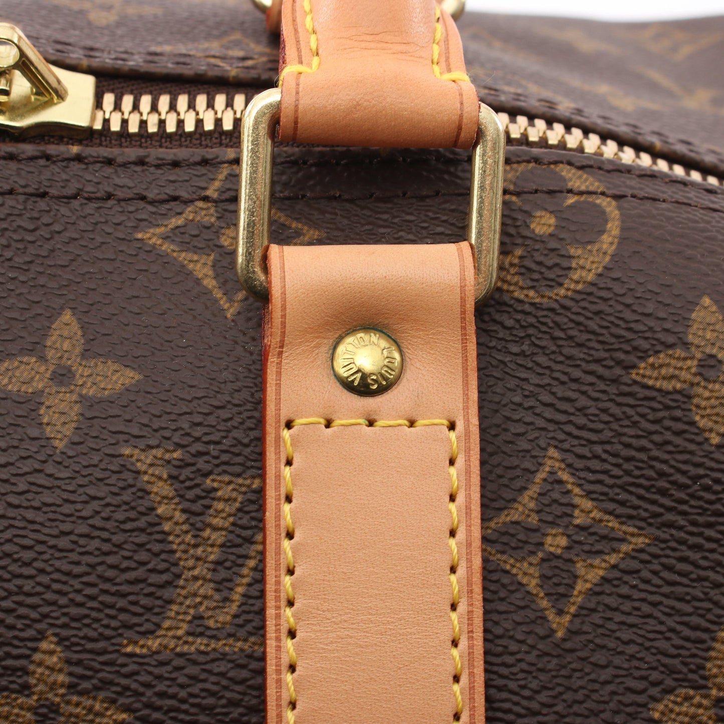 キーポル45 モノグラム ボストンバッグ PVC レザー ブラウン ルイヴィトン バッグ LOUIS VUITTON