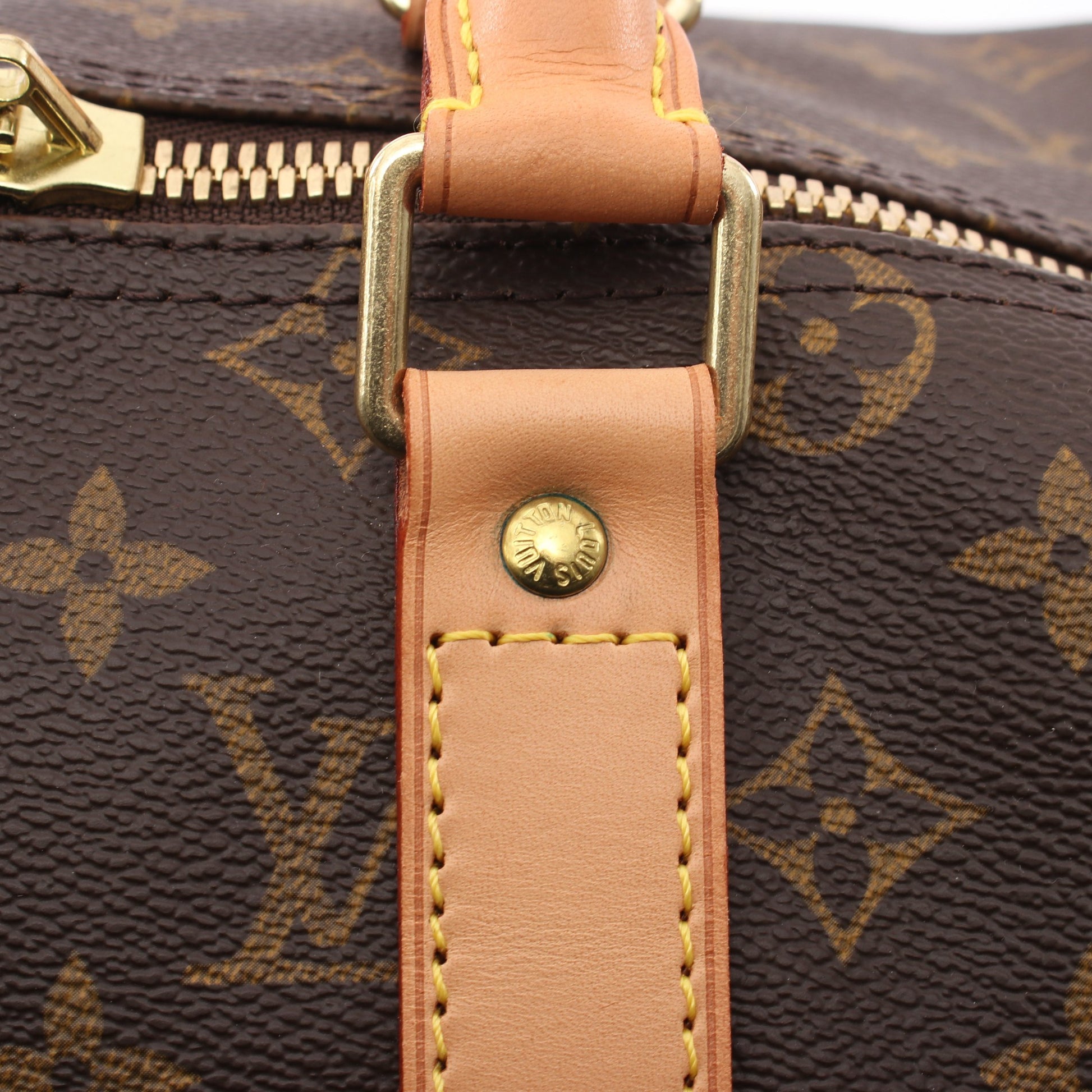 キーポル45 モノグラム ボストンバッグ PVC レザー ブラウン ルイヴィトン バッグ LOUIS VUITTON