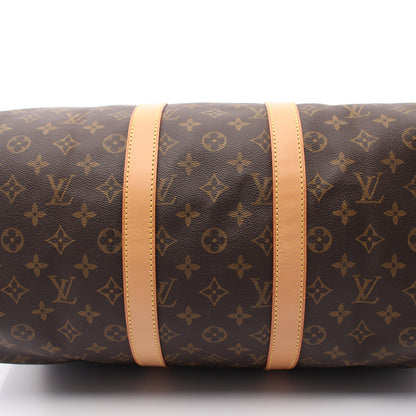 キーポル45 モノグラム ボストンバッグ PVC レザー ブラウン ルイヴィトン バッグ LOUIS VUITTON