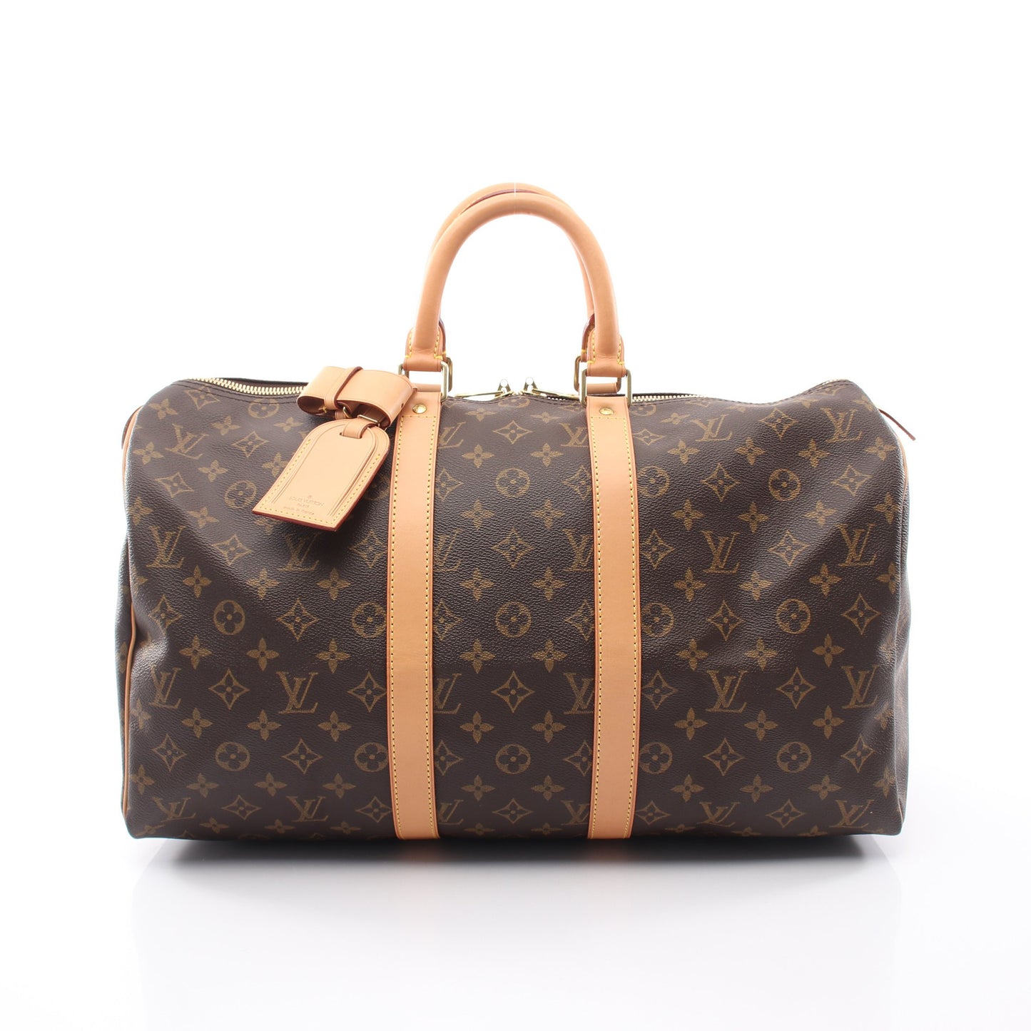 キーポル45 モノグラム ボストンバッグ PVC レザー ブラウン ルイヴィトン バッグ LOUIS VUITTON