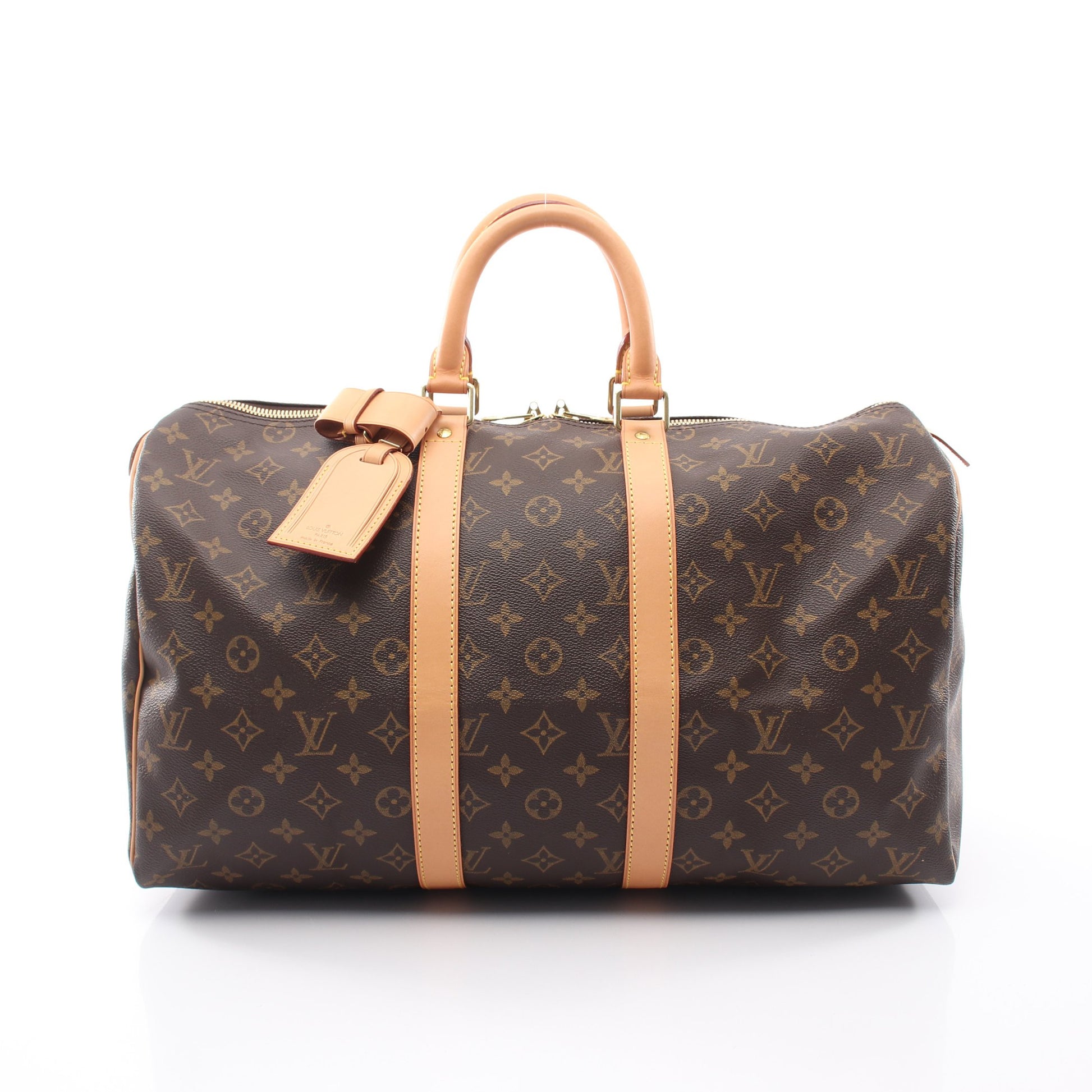 キーポル45 モノグラム ボストンバッグ PVC レザー ブラウン ルイヴィトン バッグ LOUIS VUITTON