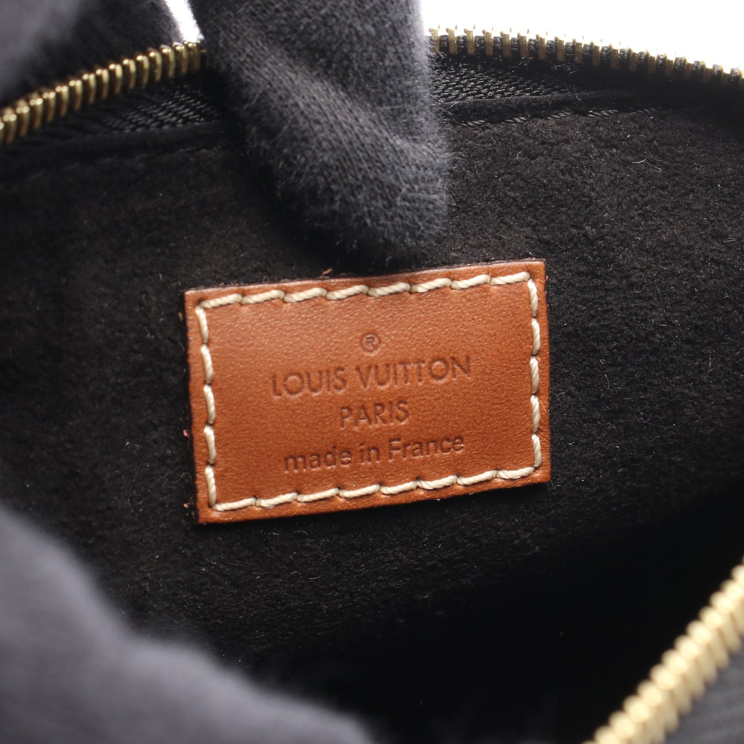 ナノパラス モノグラム ノワール 2WAY ショルダーバッグ PVC レザー ブラウン ブラック ルイヴィトン バッグ LOUIS VUITTON