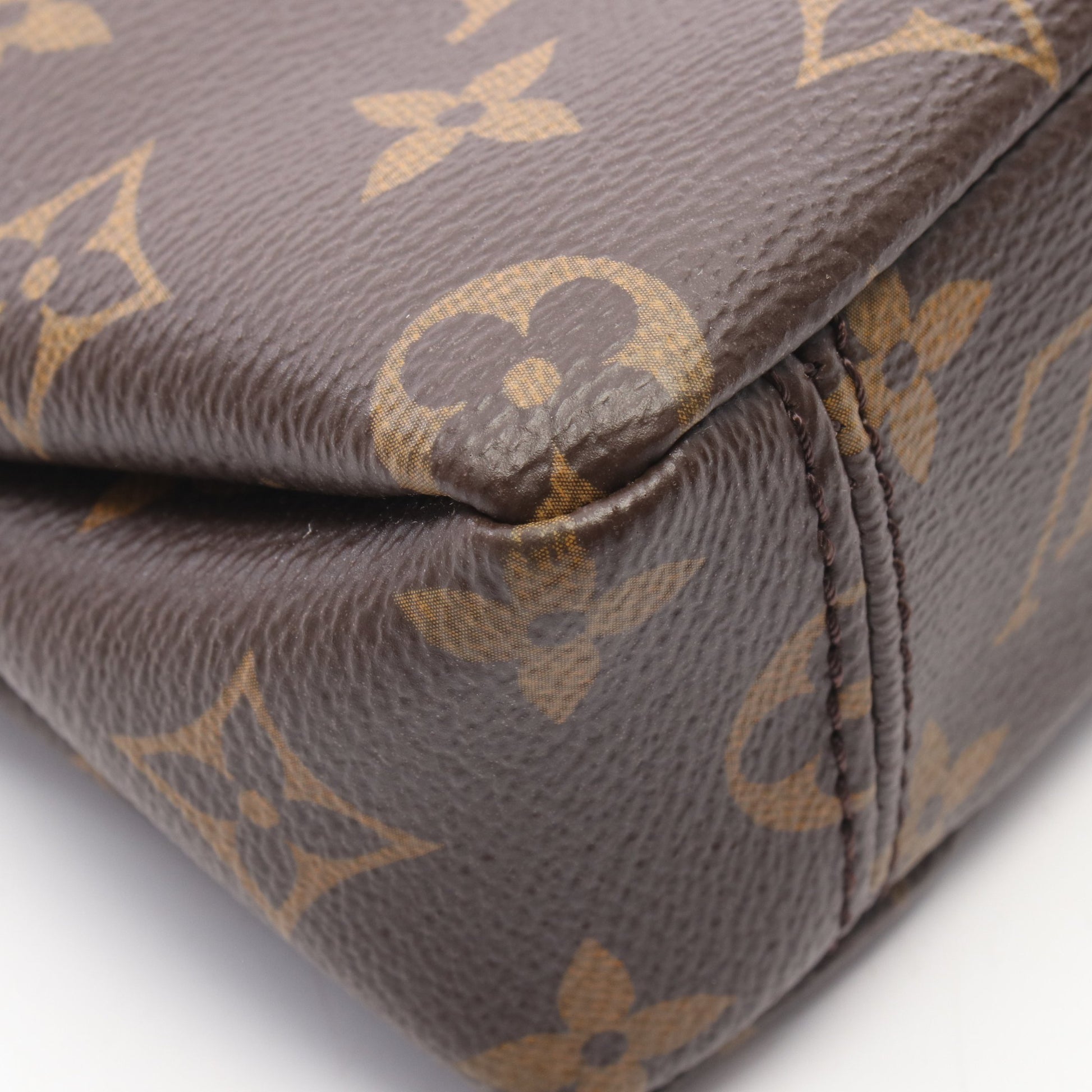 ナノパラス モノグラム ノワール 2WAY ショルダーバッグ PVC レザー ブラウン ブラック ルイヴィトン バッグ LOUIS VUITTON