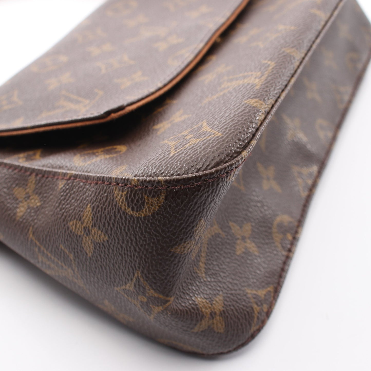 ミニルーピング モノグラム ハンドバッグ PVC レザー ブラウン ルイヴィトン バッグ LOUIS VUITTON