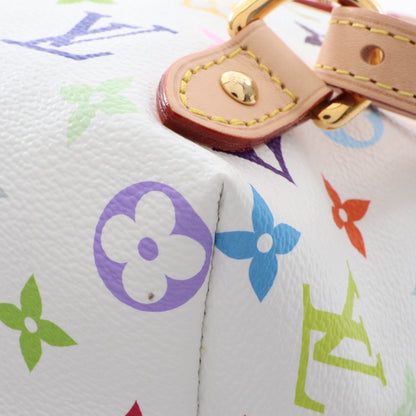 LV × TM ヴェニス モノグラムマルチカラー バックパック リュックサック PVC レザー ホワイト ルイヴィトン