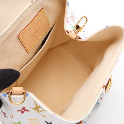 LV × TM ヴェニス モノグラムマルチカラー バックパック リュックサック PVC レザー ホワイト ルイヴィトン
