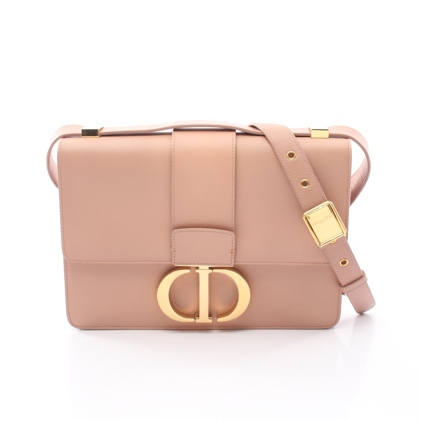 30 MONTAIGNE モンテーニュ ショルダーバッグ レザー ピンクベージュ クリスチャンディオール