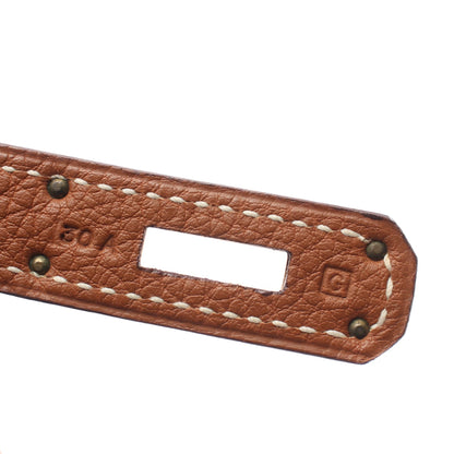 バーキン30 ゴールド ハンドバッグ トゴ ブラウン ゴールド金具 □G刻印 エルメス