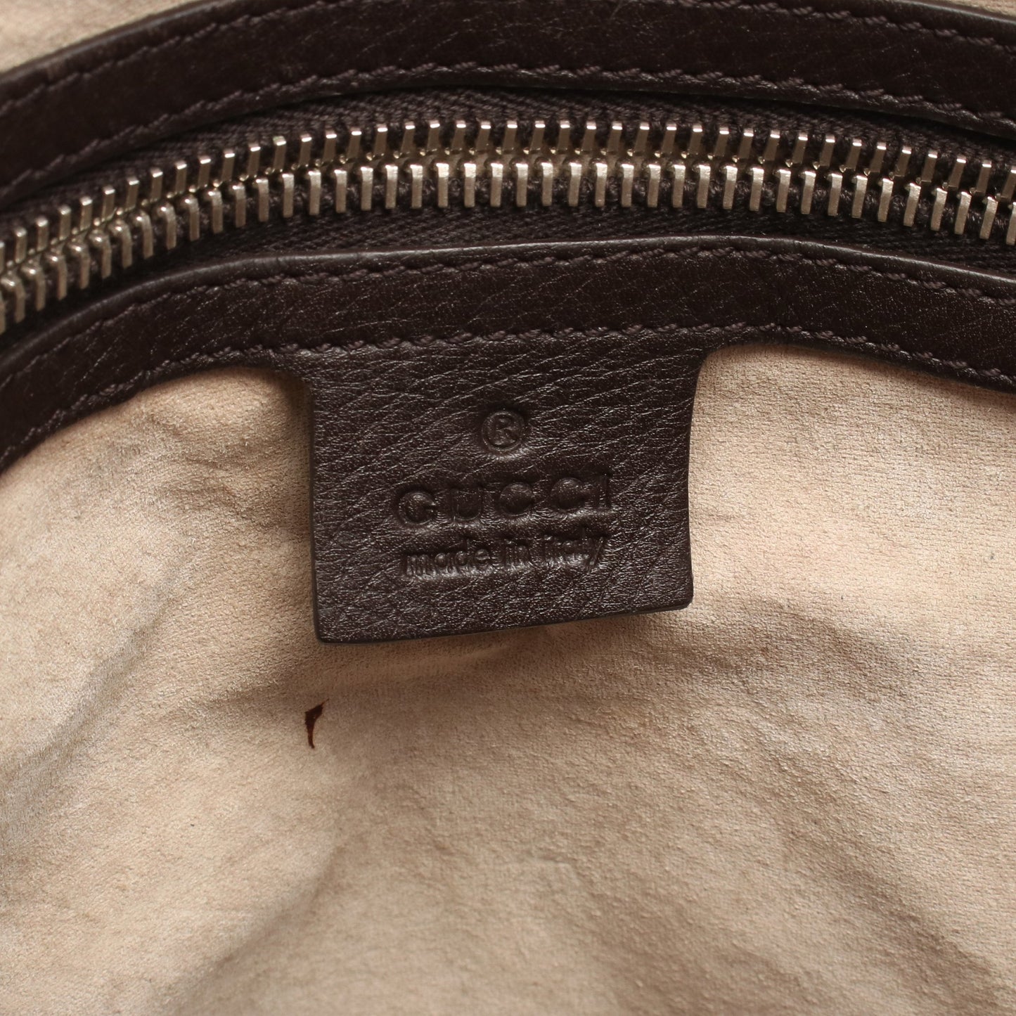 ショルダーバッグ レザー ダークブラウン グッチ バッグ GUCCI