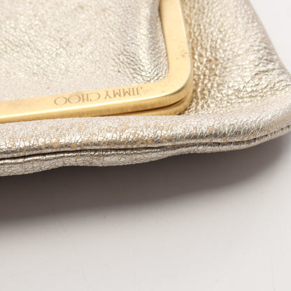 クラッチバッグ レザー シャンパンゴールド ジミーチュウ バッグ JIMMY CHOO