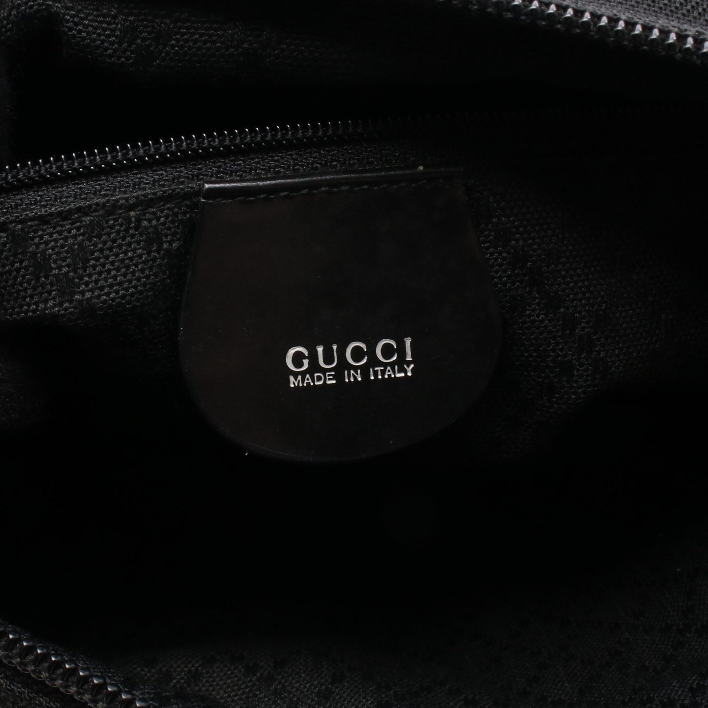 バンブー 2WAY ハンドバッグ キャンバス レザー ブラック グッチ