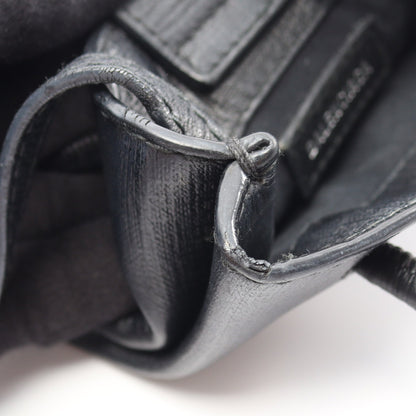SHOPPING PHONE HOLDER ショッピング フォンフォルダー 2WAY ショルダーバッグ レザー ブラック バレンシアガ