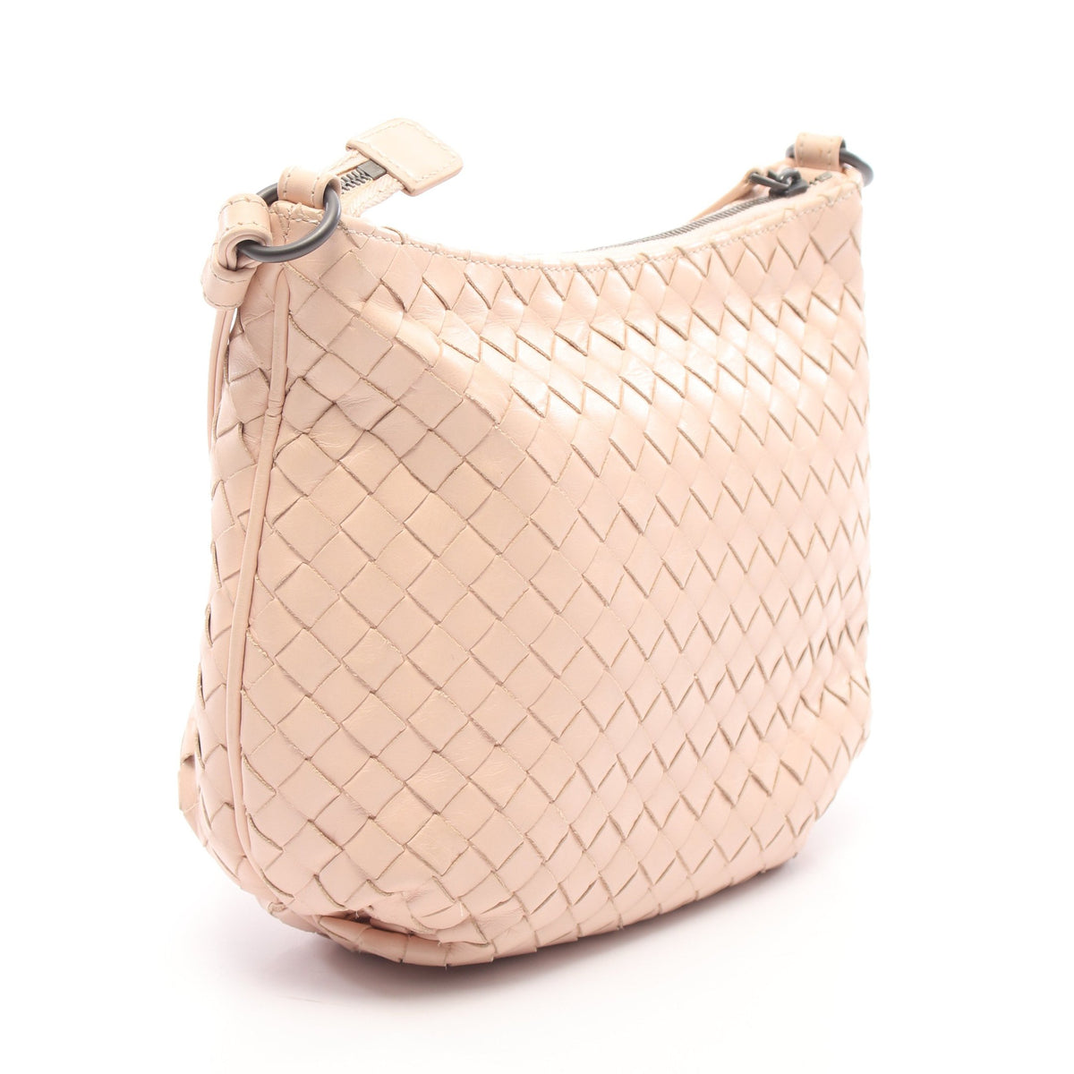 イントレチャート ショルダーバッグ レザー ライトピンク ボッテガヴェネタ バッグ BOTTEGA VENETA
