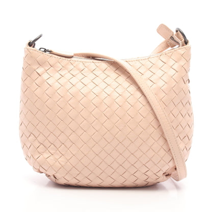 イントレチャート ショルダーバッグ レザー ライトピンク ボッテガヴェネタ バッグ BOTTEGA VENETA
