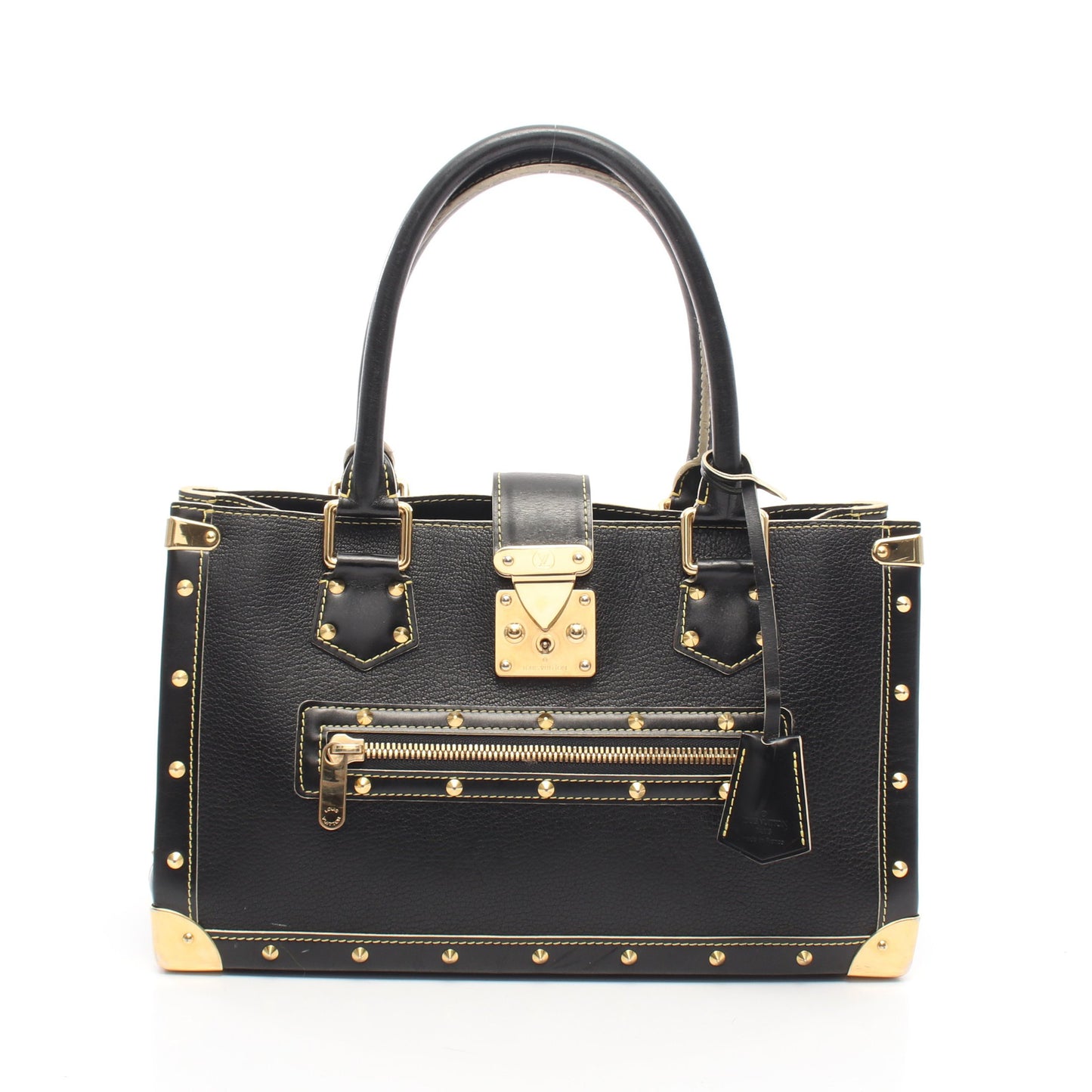 ファビュロー スハリ ノワール ハンドバッグ レザー ブラック ルイヴィトン バッグ LOUIS VUITTON