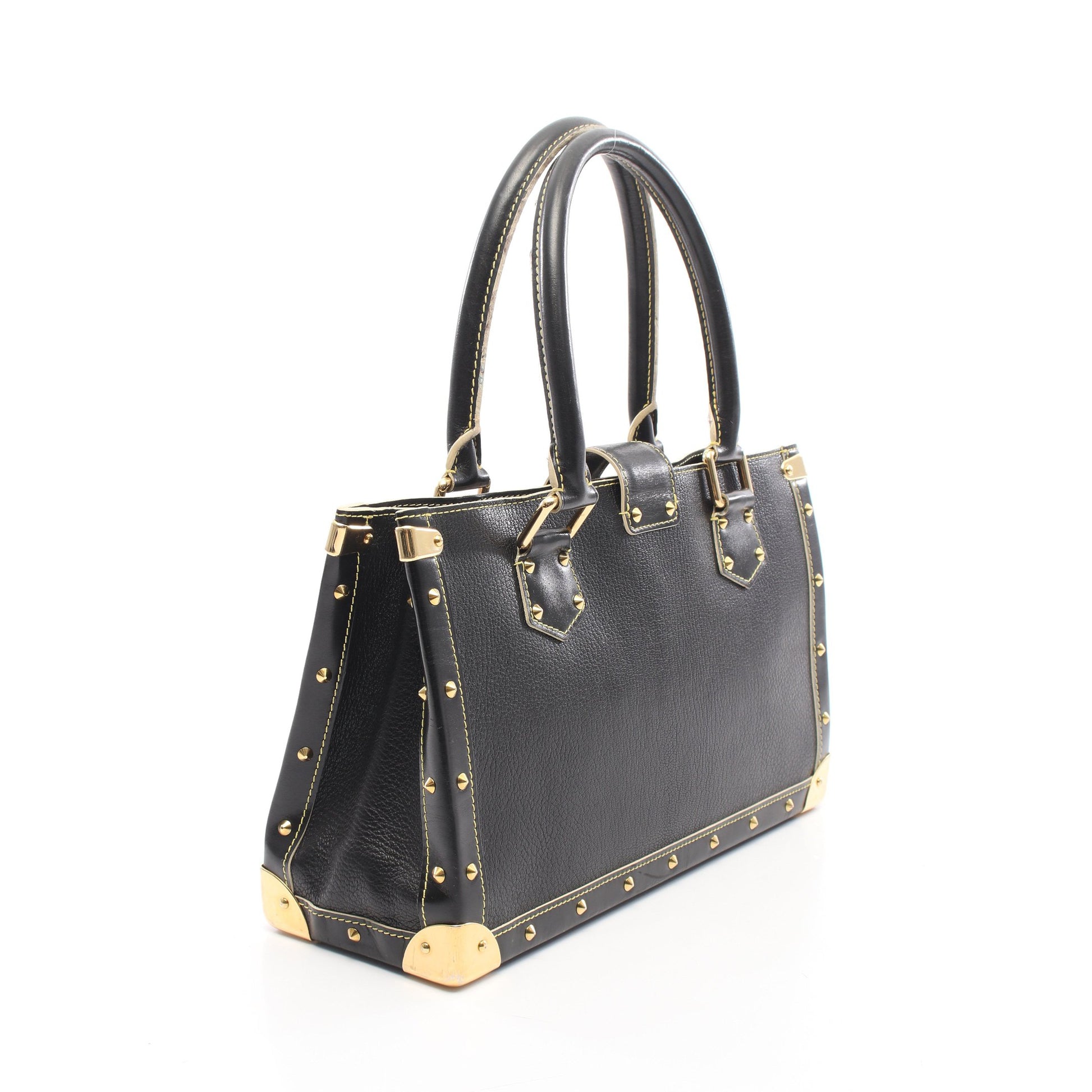 ファビュロー スハリ ノワール ハンドバッグ レザー ブラック ルイヴィトン バッグ LOUIS VUITTON