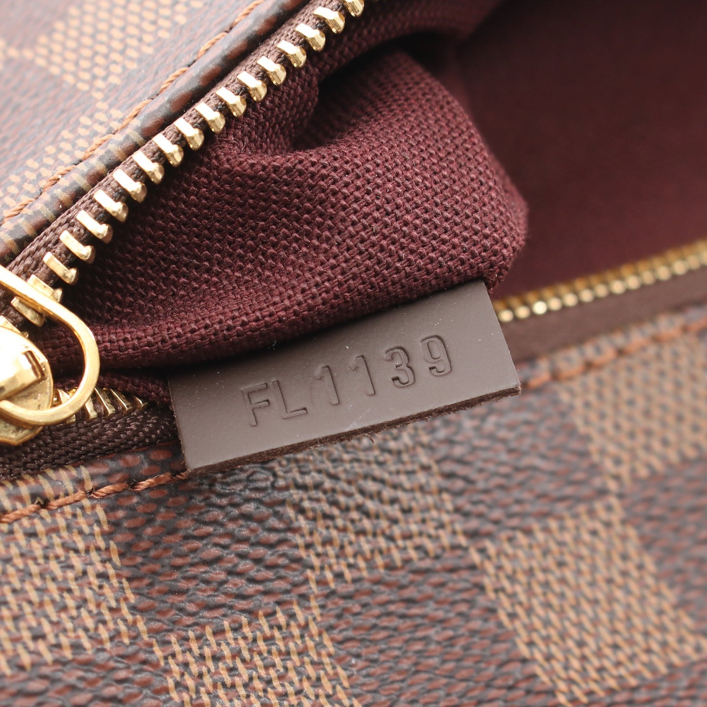 イエナMM ダミエエベヌ ショルダーバッグ トートバッグ PVC レザー ブラウン ルイヴィトン バッグ LOUIS VUITTON