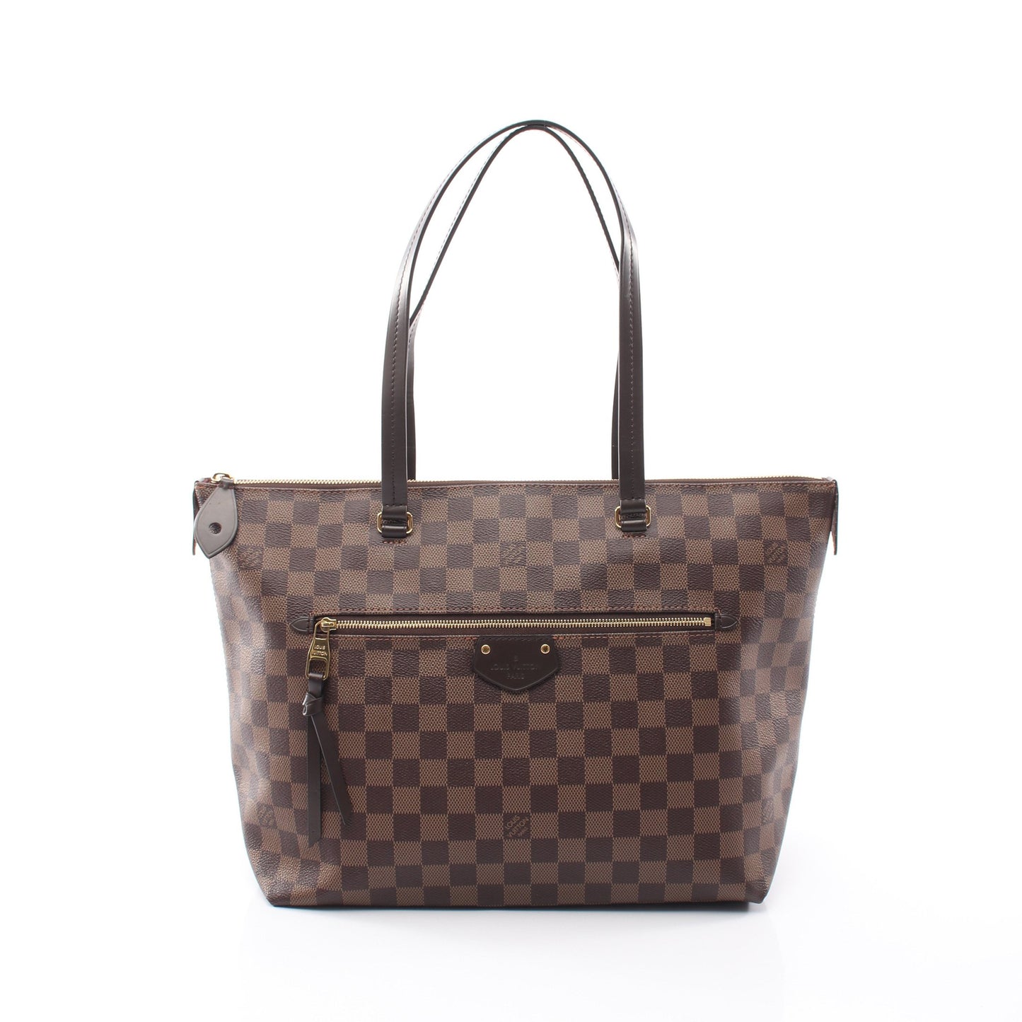 イエナMM ダミエエベヌ ショルダーバッグ トートバッグ PVC レザー ブラウン ルイヴィトン バッグ LOUIS VUITTON