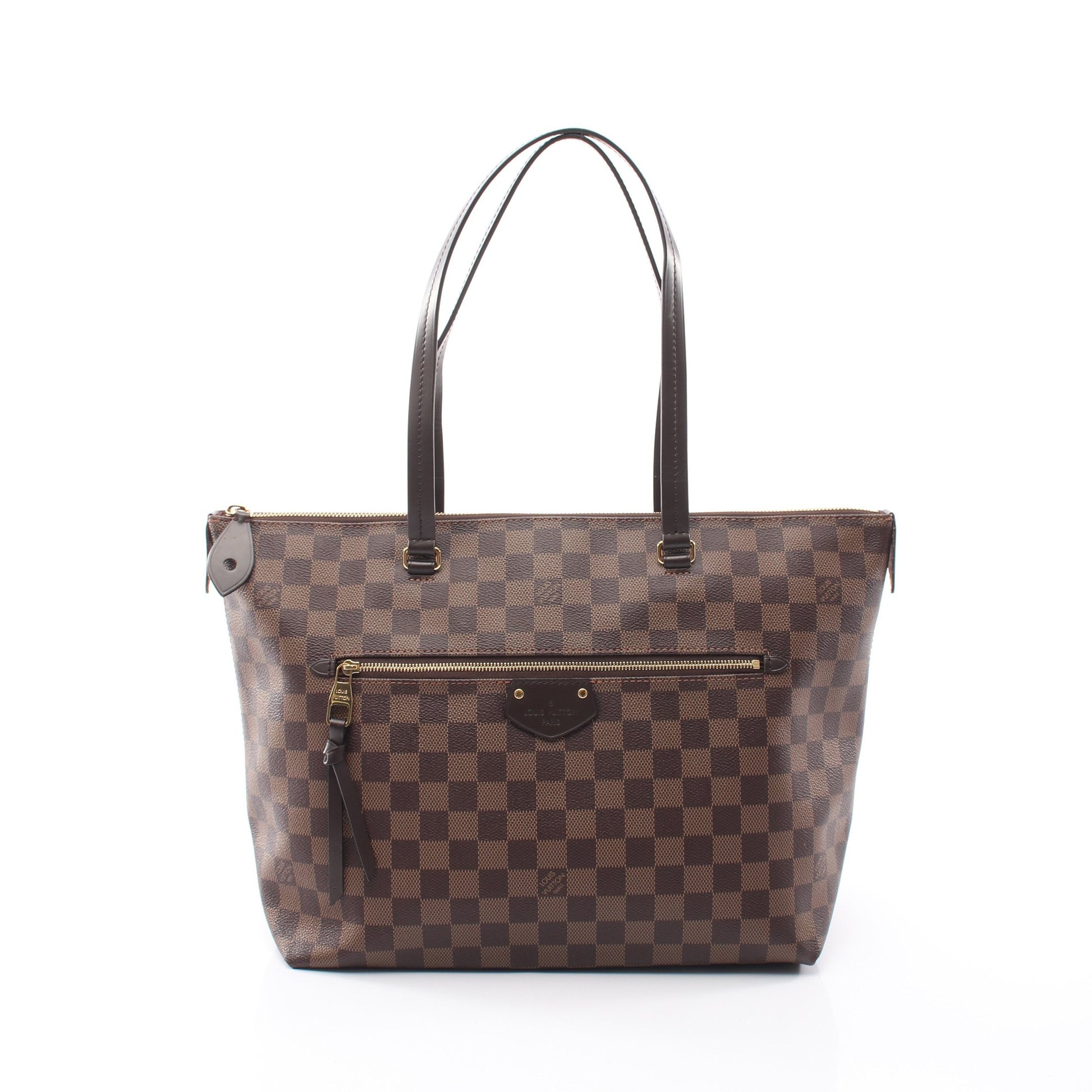 イエナMM ダミエエベヌ ショルダーバッグ トートバッグ PVC レザー ブラウン ルイヴィトン バッグ LOUIS VUITTON